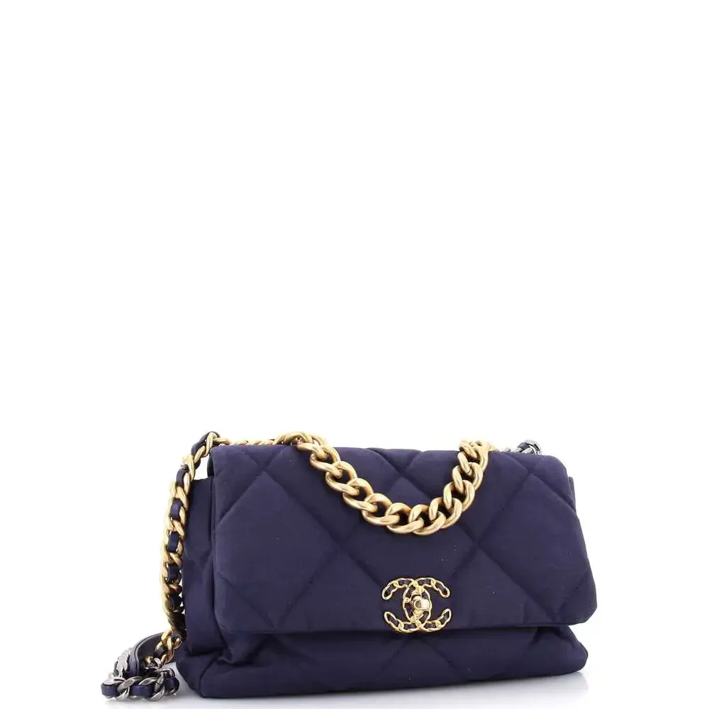 Chanel 19 Flap Bag Quilted Canvas Large #248433C48B
